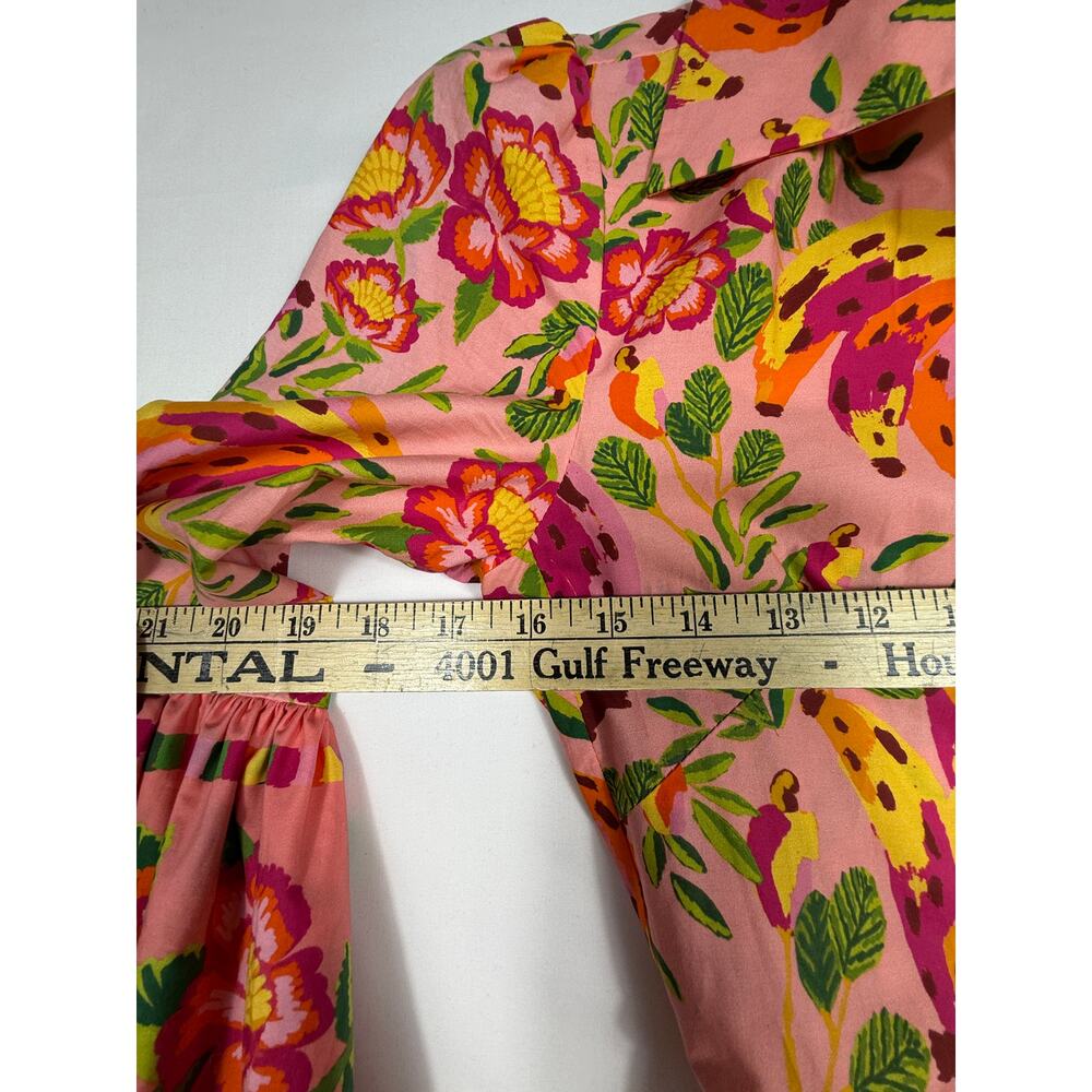 Anthropologie Farm Rio Painted Bananas Pink Mini Dress 100% cotton XS dress - Picture 9 of 12
